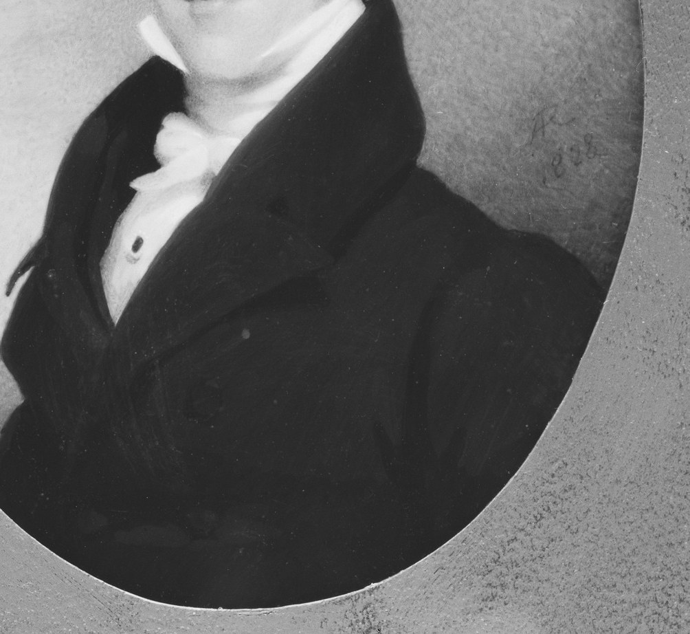He captures the era's formal style, even at this larger scale.