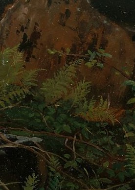 That amber glow is painted over dark green.