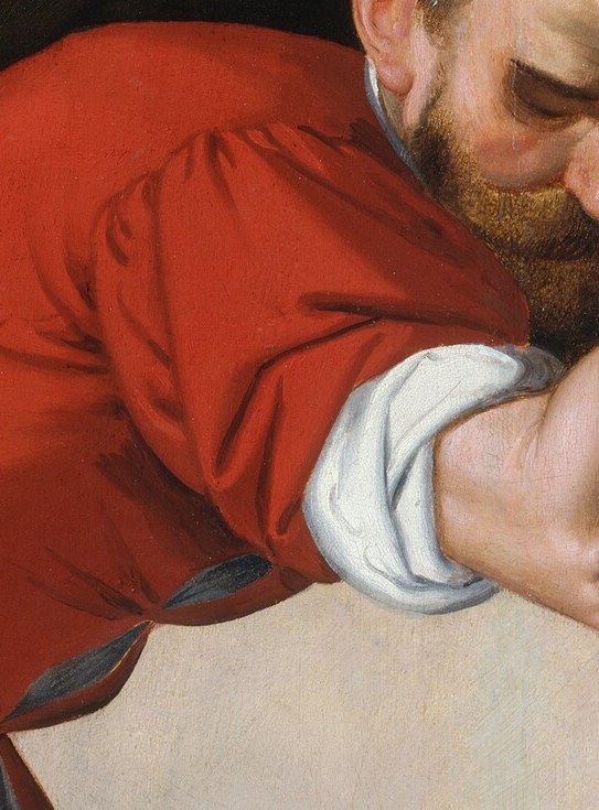 Notice the bearer's strained face and strong grip.