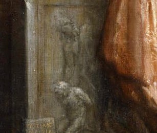Now look at the sarcophagus where Christ is being laid.