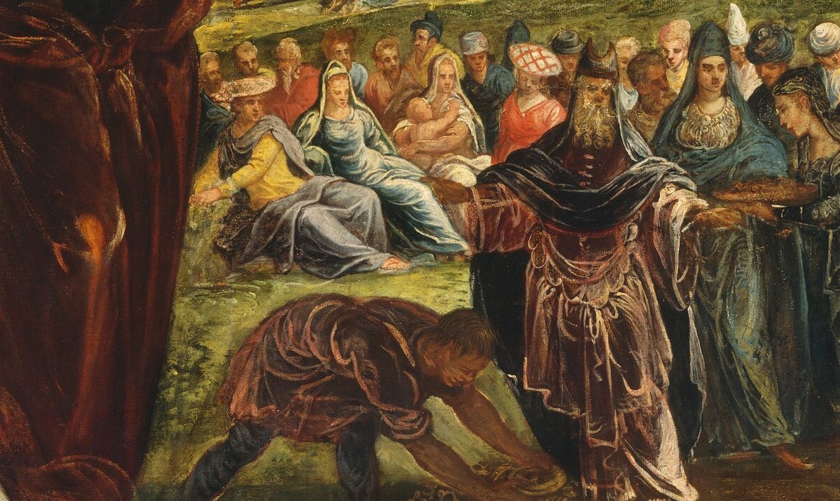 Notice the figures dancing in ecstatic devotion.