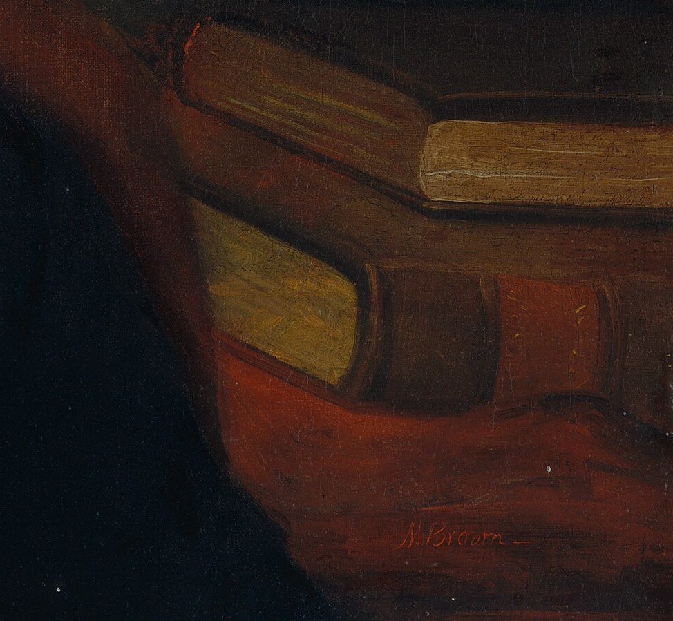 His portrait suggests a scholarly life.