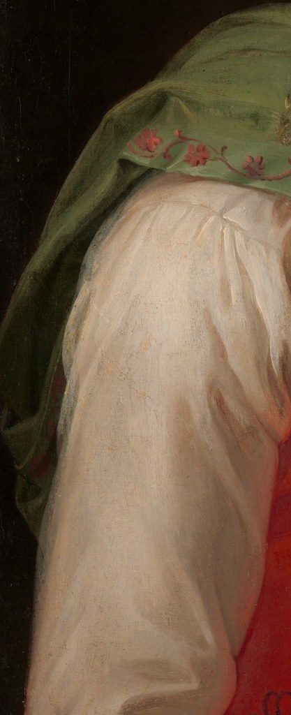 This green cape with its red and gold trim was political.