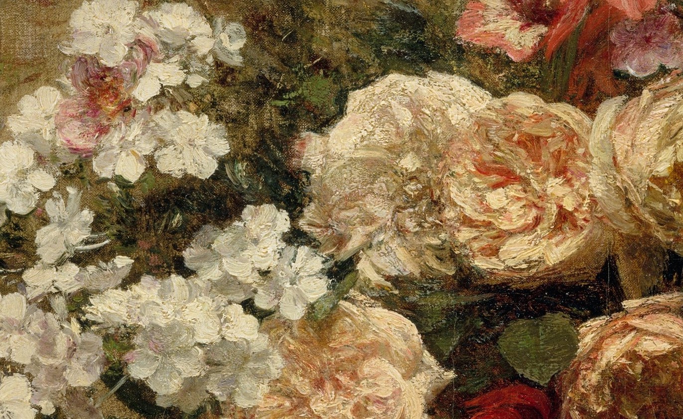 Fantin-Latour added visible brushstrokes.