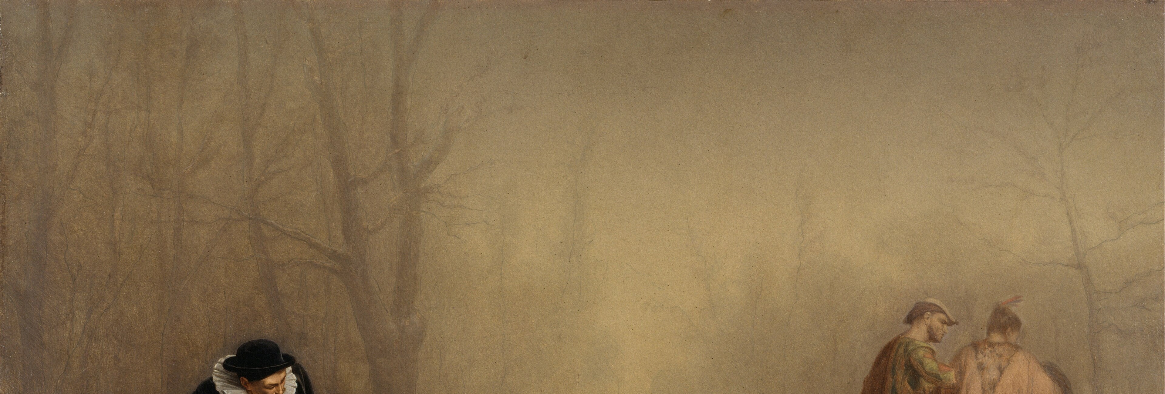 Look closely at the distant trees.
