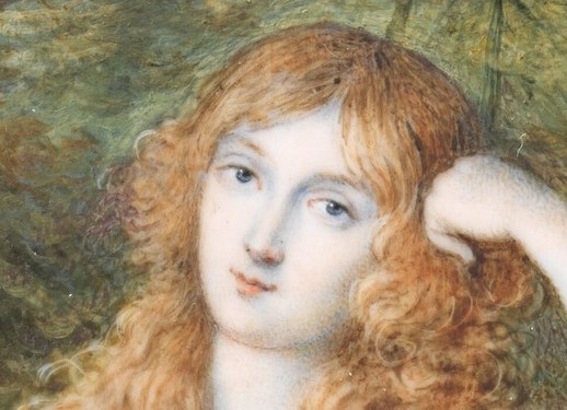 The artist Jean-Antoine Laurent captured her serene elegance in 1798.