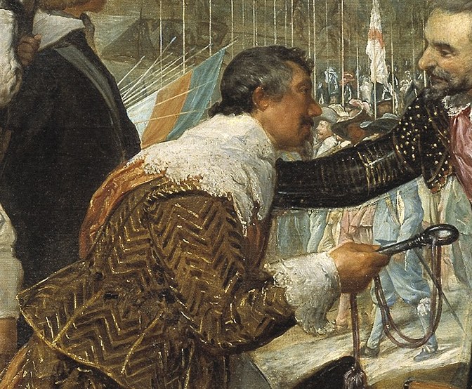 But the Spanish general will not let him bow.