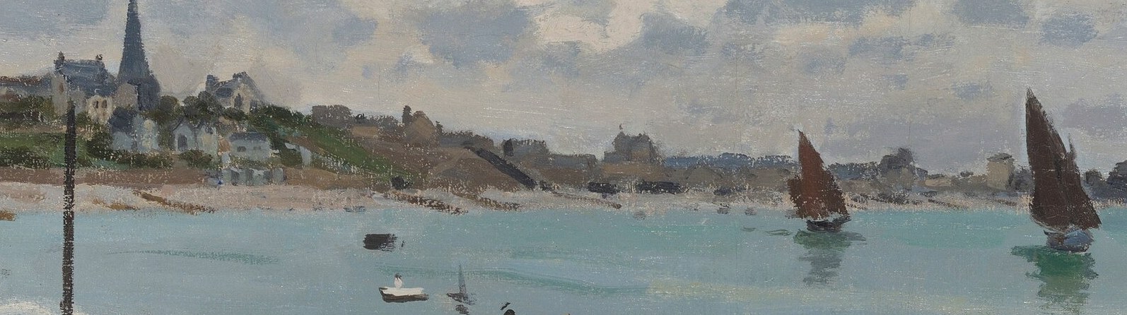 Here, he captures a beach in Normandy in 1867.