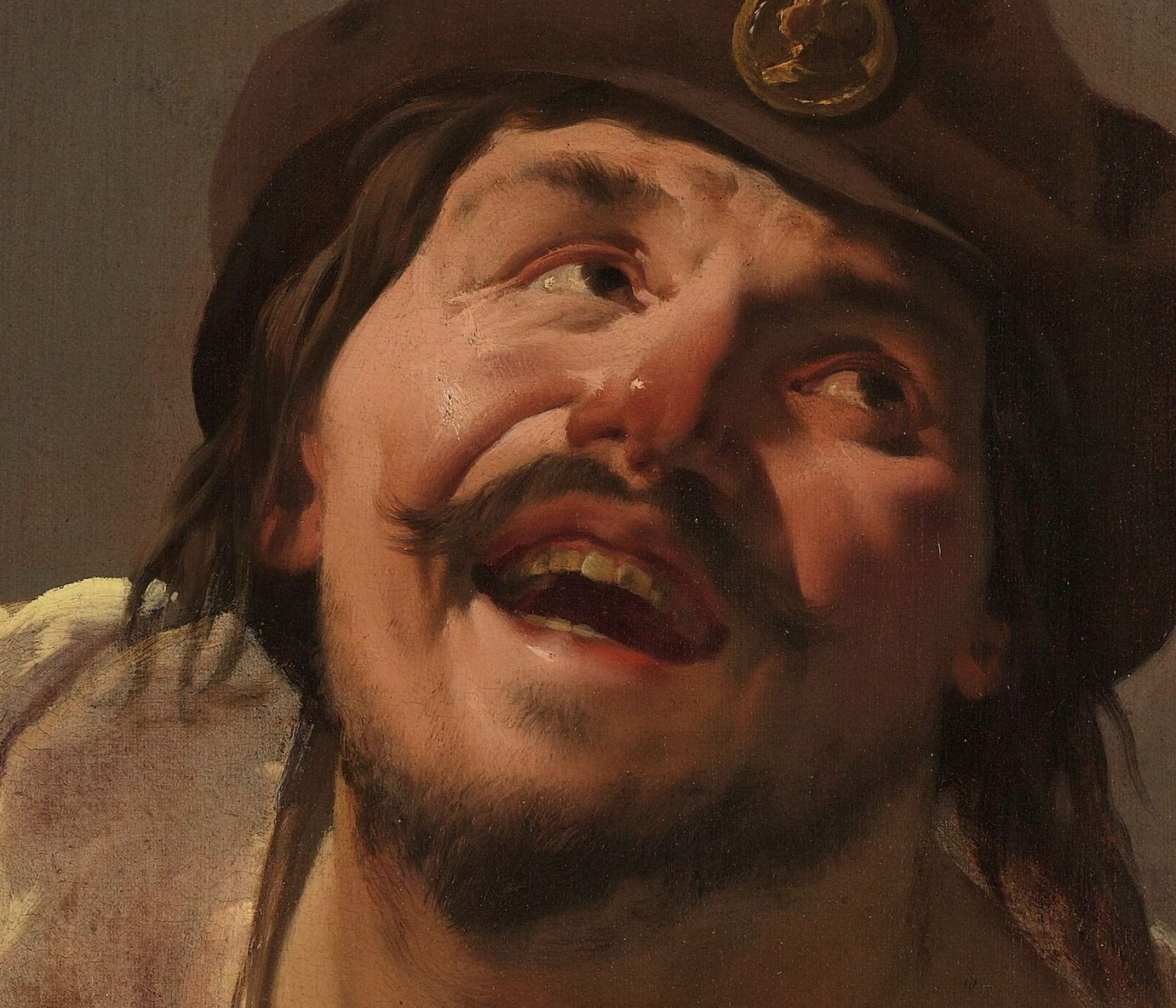 He used light and shadow dramatically, like Caravaggio.