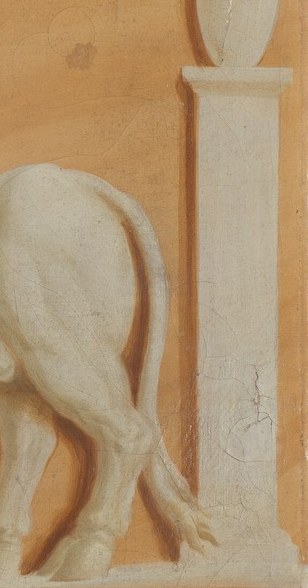 This artist, Pierre Rousseau, specialized in these decorative overdoor panels.