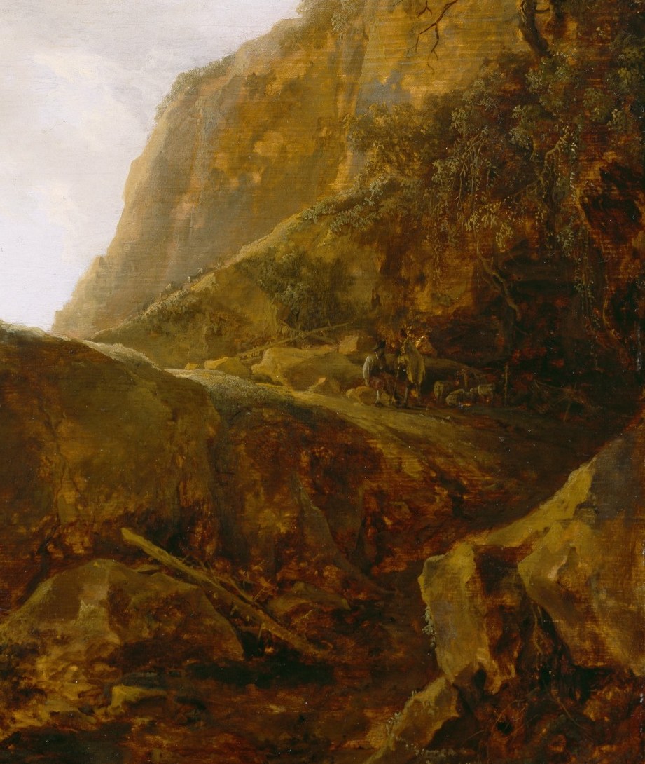 He walked these Apennine passes, sketching their dramatic views.