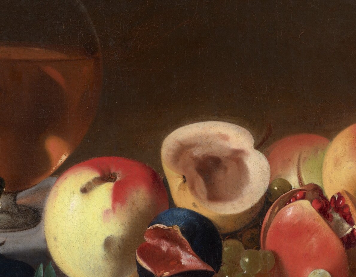 These figs are ripe, almost overripe, symbolizing fleeting pleasure.