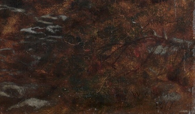 It gives the scene a textured, immediate feel.