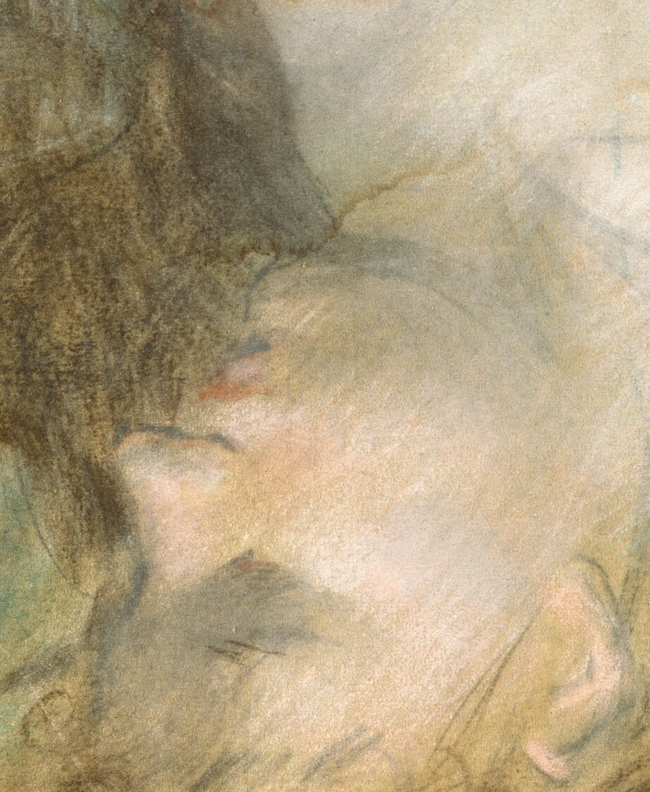 This pastel on canvas was made around 1888.