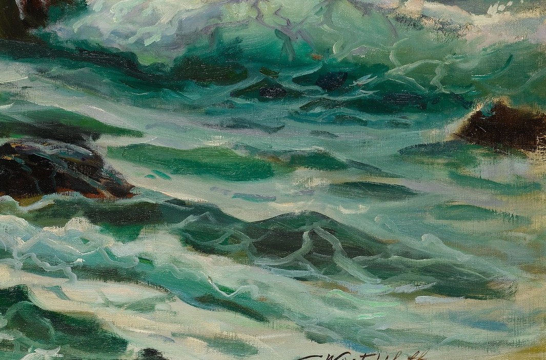 He used thick impasto brushstrokes to create this movement.
