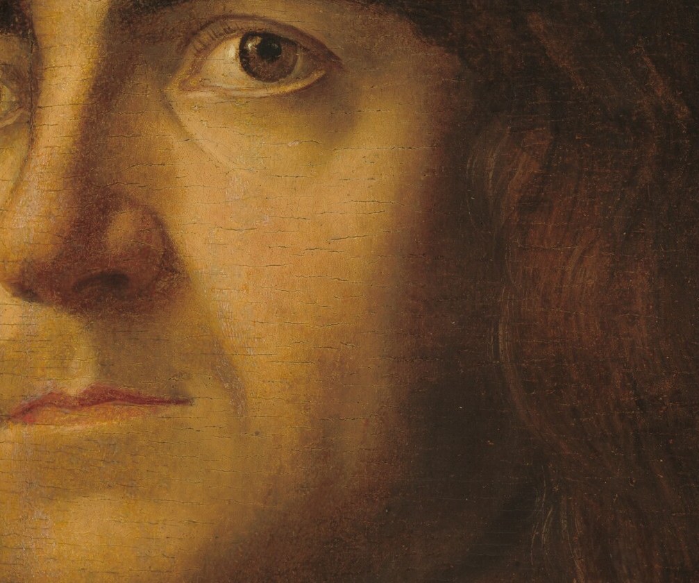 Look at the sharp detail of his prominent nose, a sign of identity.