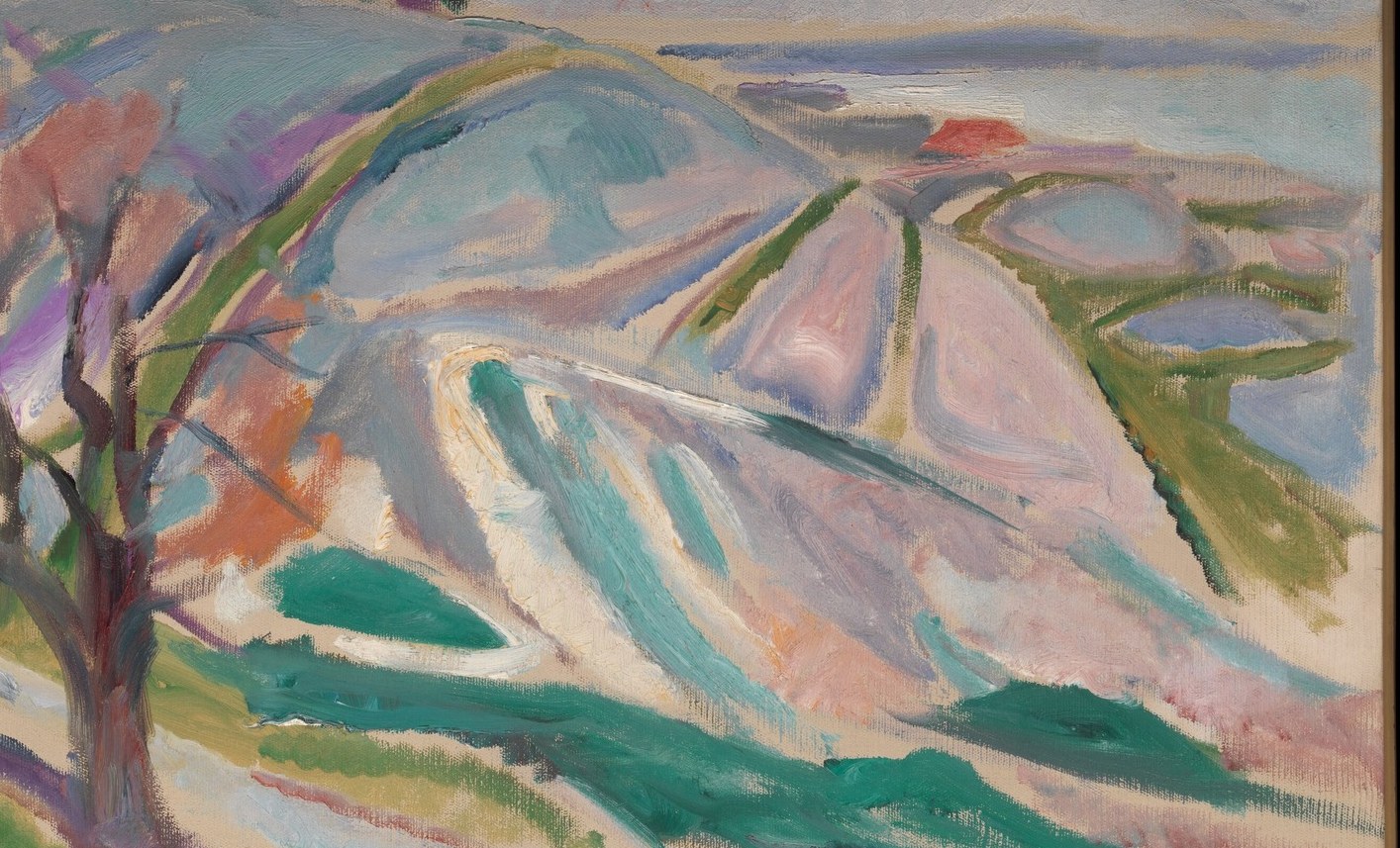 His landscape paintings from this period, like this one, feel different.