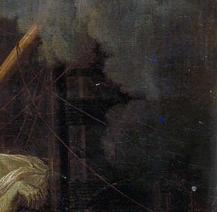 The French lost this battle, but celebrated the ship's sacrifice.