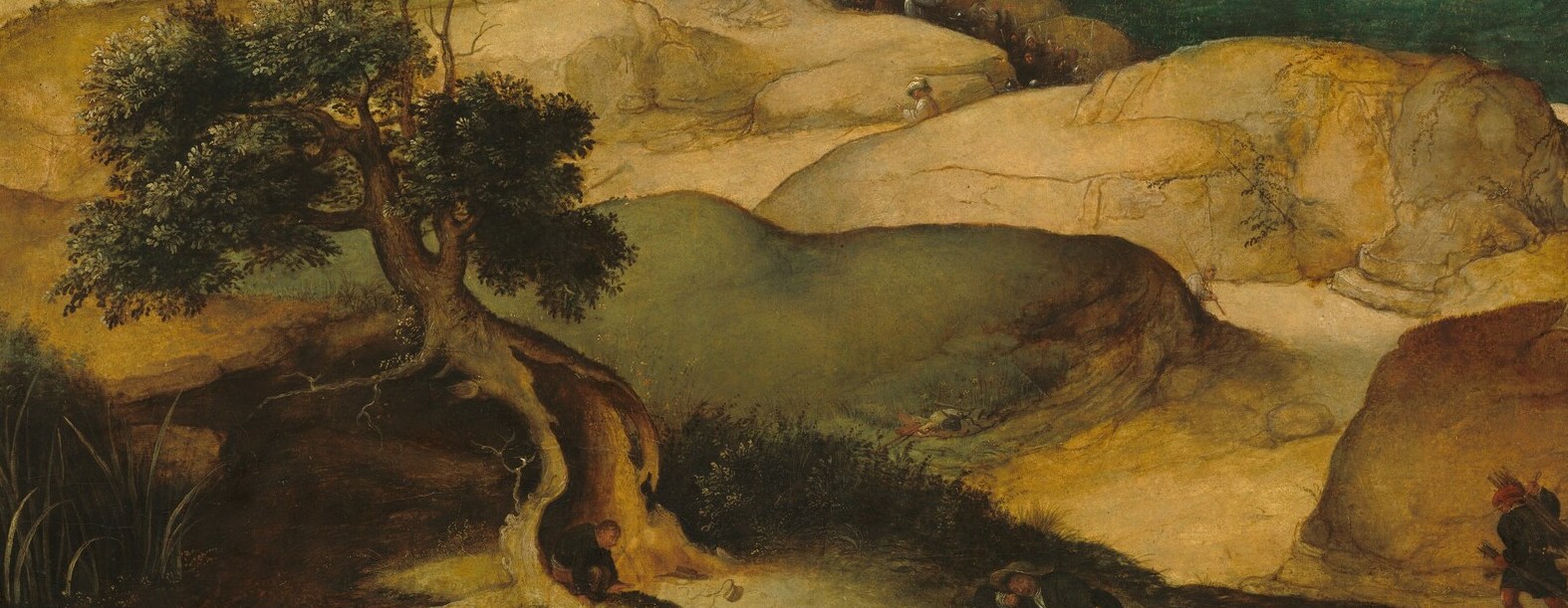 The light lands on Catherine's side of the painting.