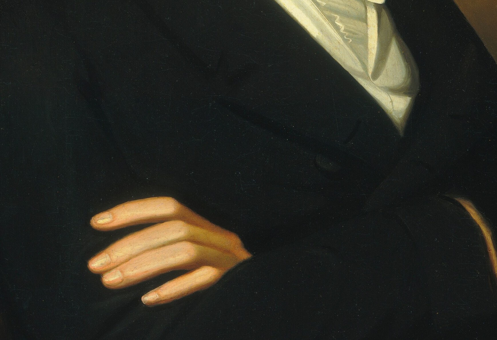 But look at the hand, and the fold of the sleeve.