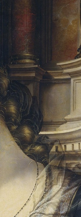 The artist, Jan Gossaert, was one of the first Northern painters to visit Italy.