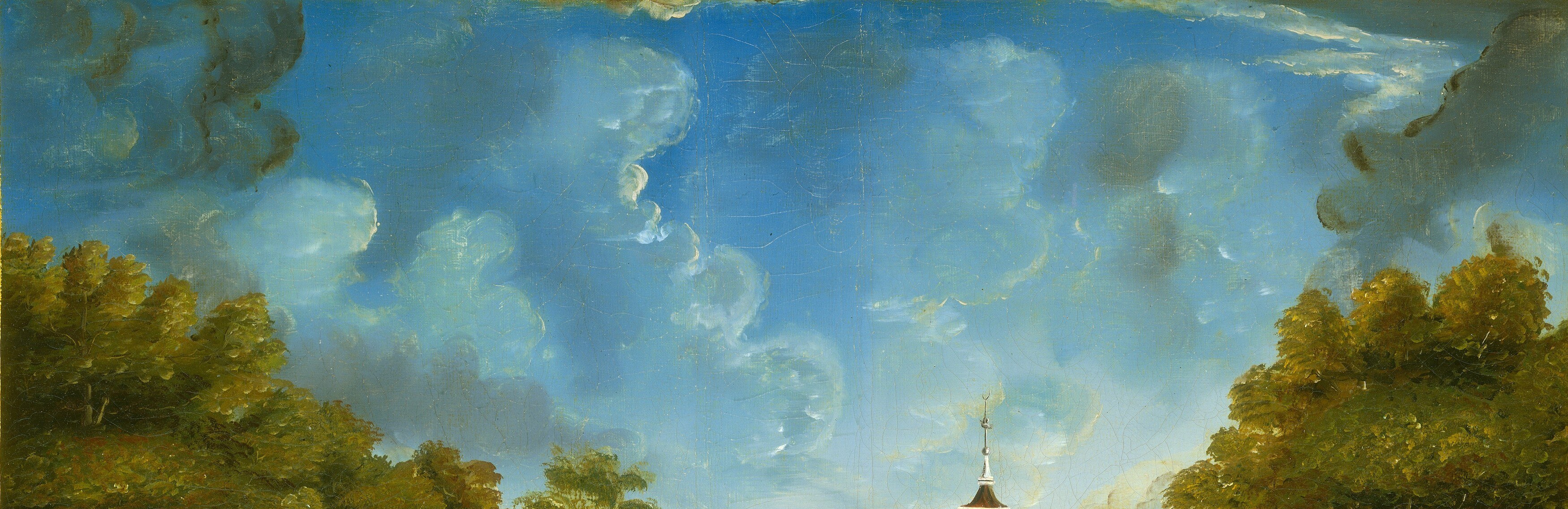 The expansive sky contributes to the tranquil atmosphere and sense of open space.