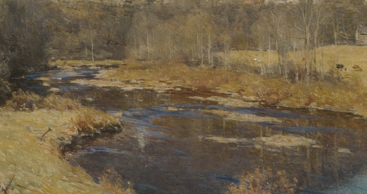 A river pulls your eye straight through the middle.
