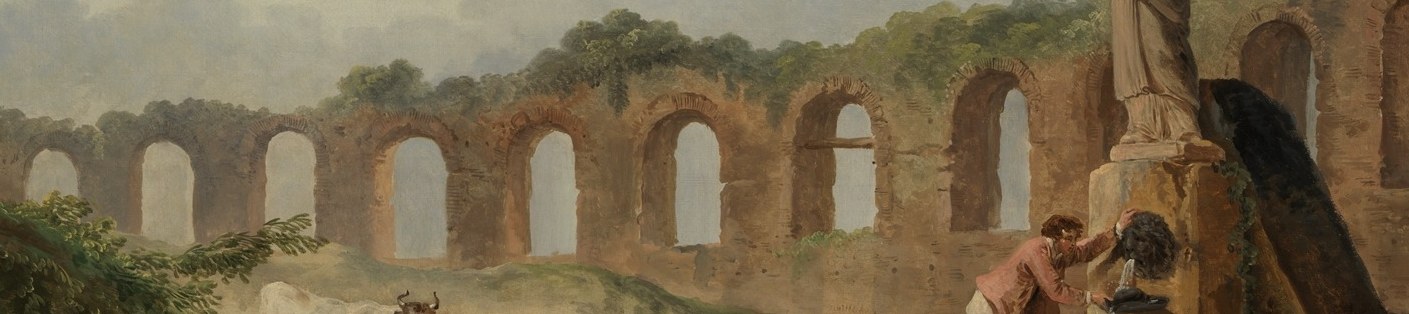 These decaying structures are the central motif, symbolizing the passage of time and lost grandeur.