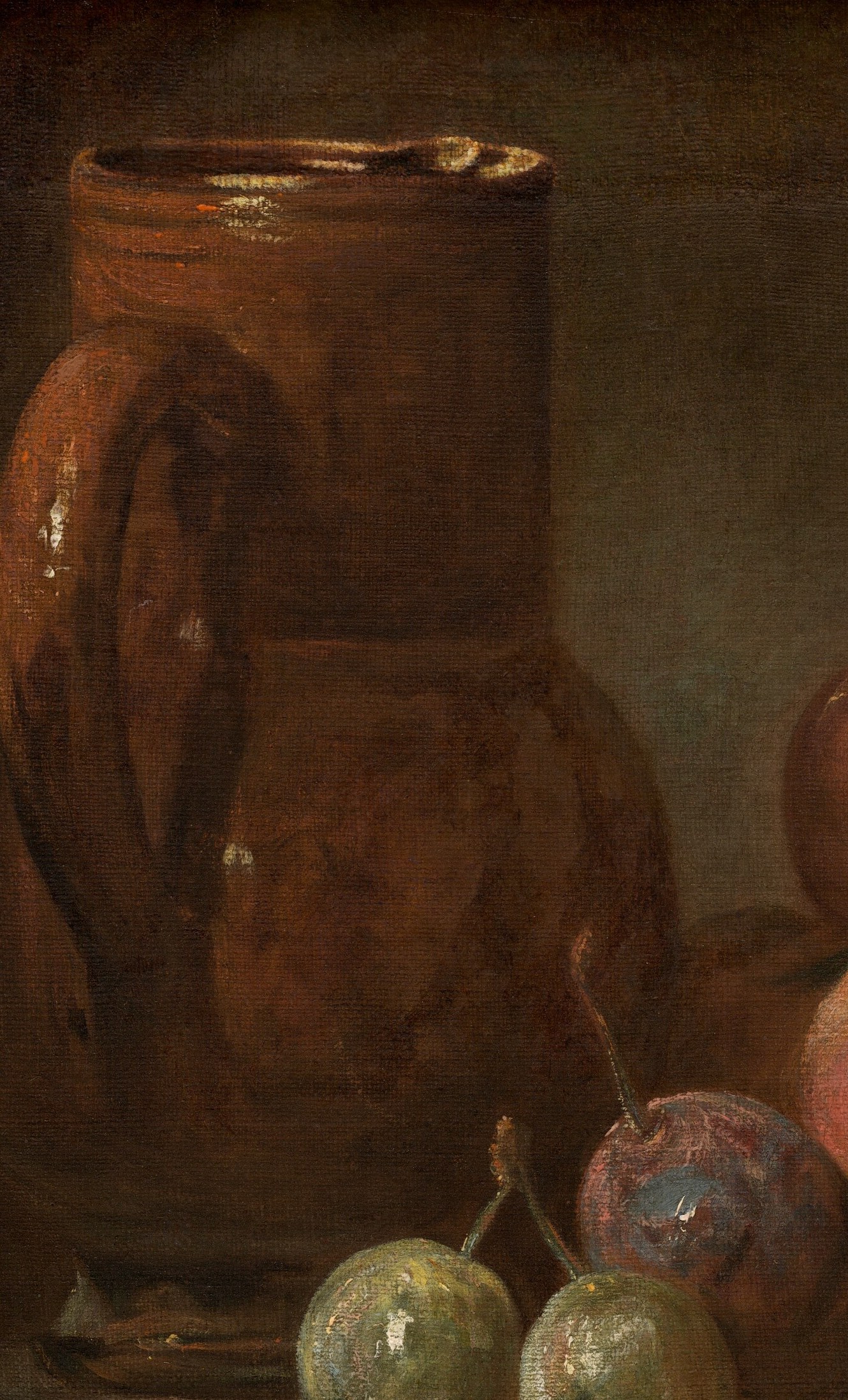 Chardin elevates common objects, like this humble ceramic jug.