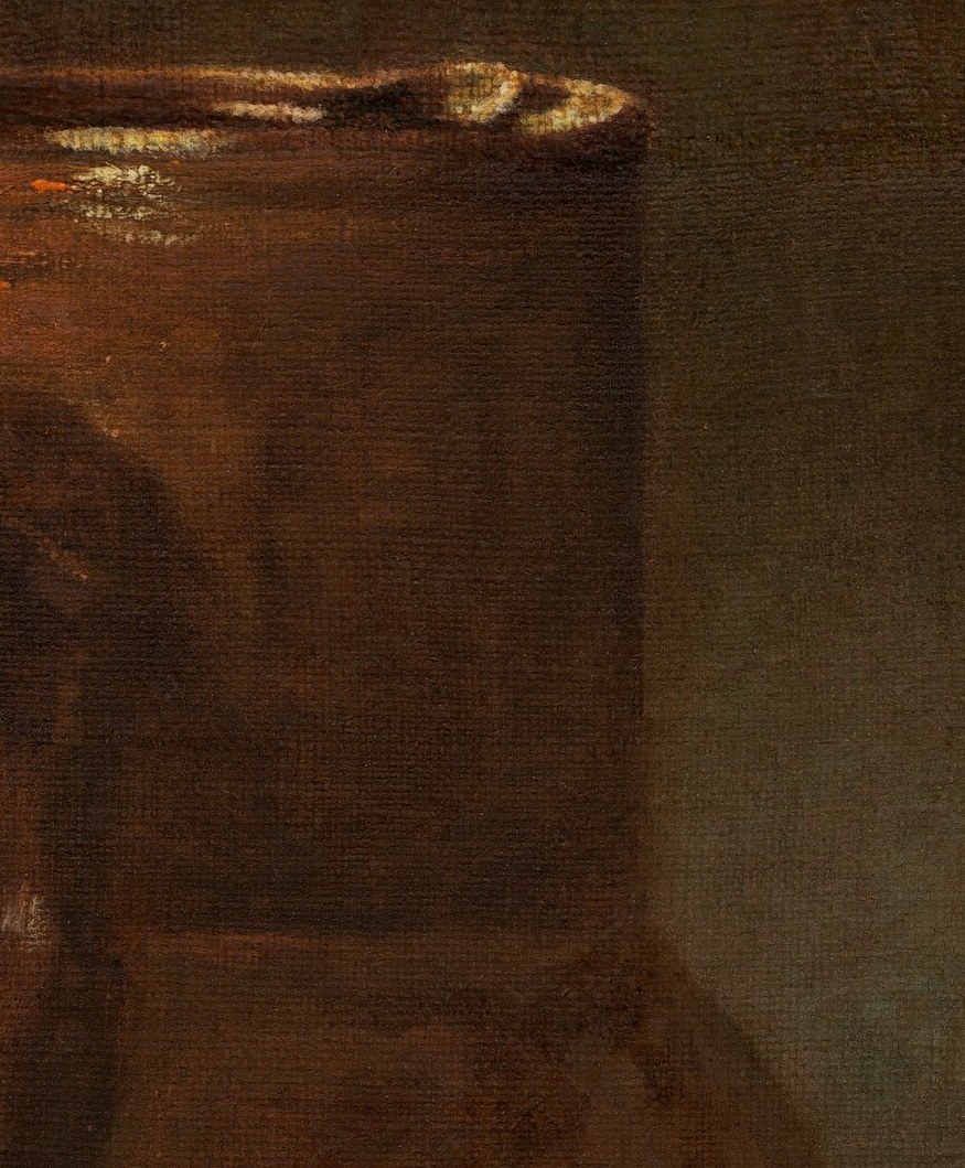 Notice the subtle light reflecting on its glazed surface.