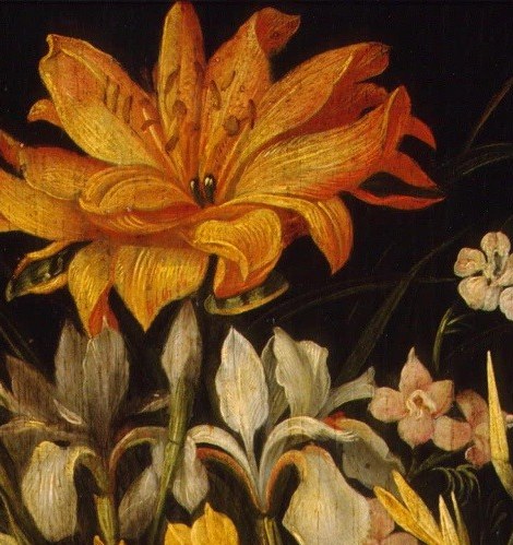 Its dramatic unfurling and intense color suggest vitality and the peak of beauty.