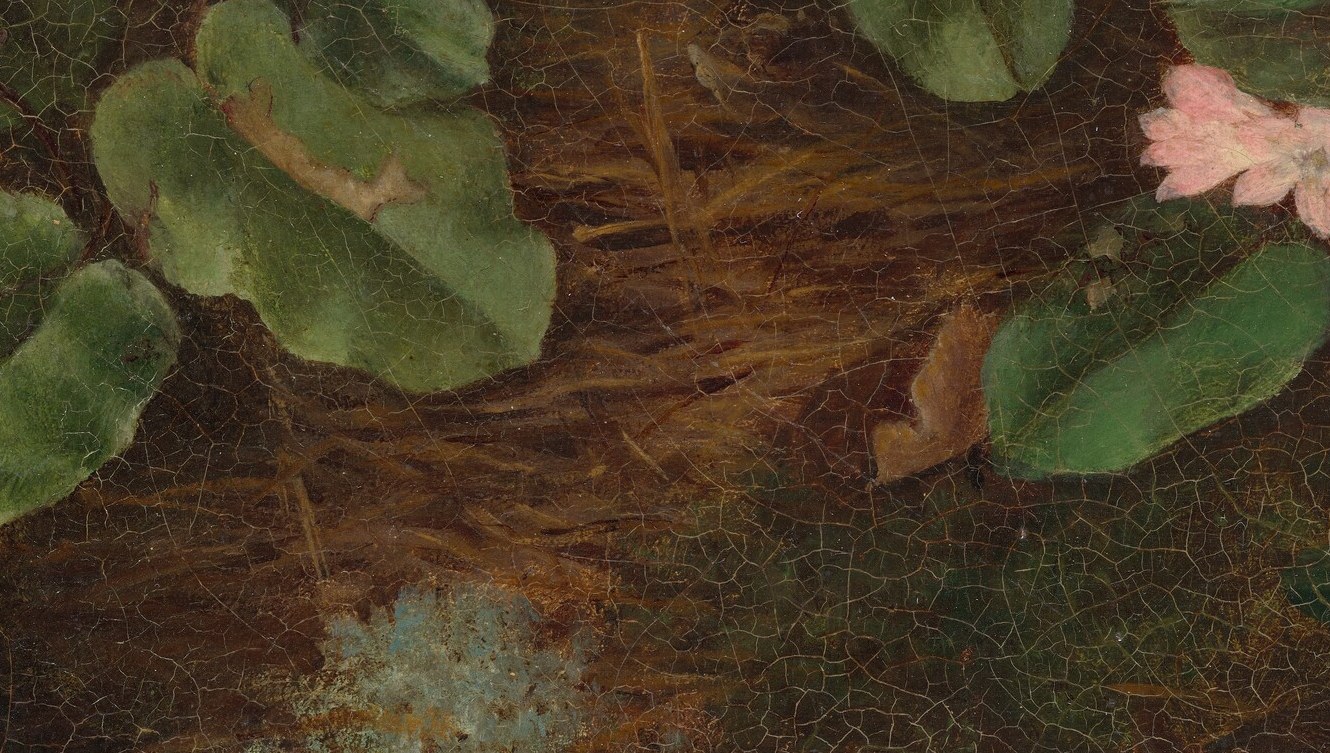 She created a tactile surface, almost like bark.