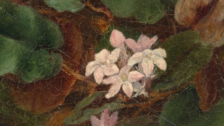 But look how this artist made paint look like petals.