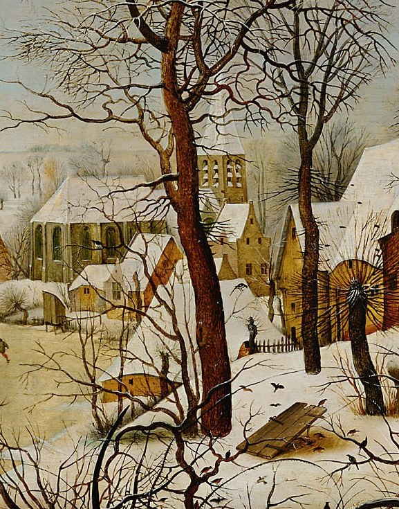 Look closely at how he built the bare trees.
