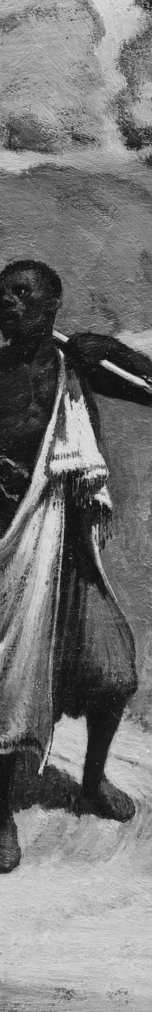 In American art, an armed Black sentinel was almost unheard of.