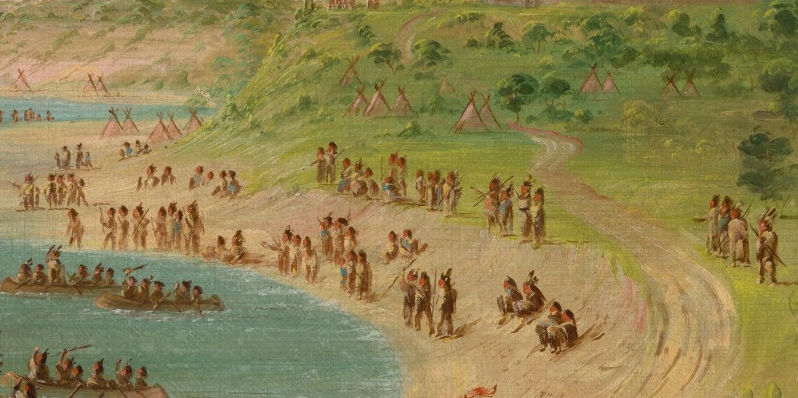 But indigenous dwellings, tents and tipis, dotted the hillsides.