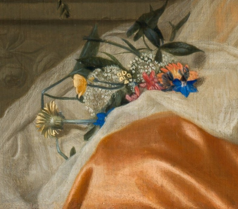 And these scattered flowers represent transient beauty.