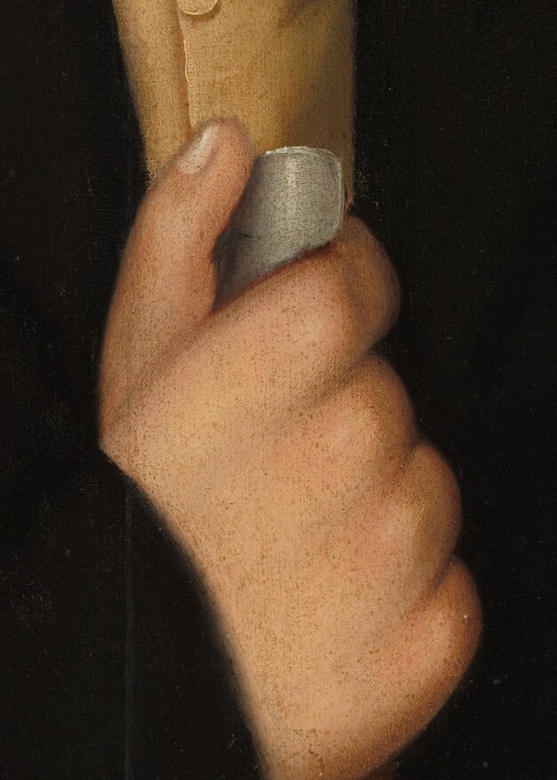 The painting is a record of a person from a bygone era.