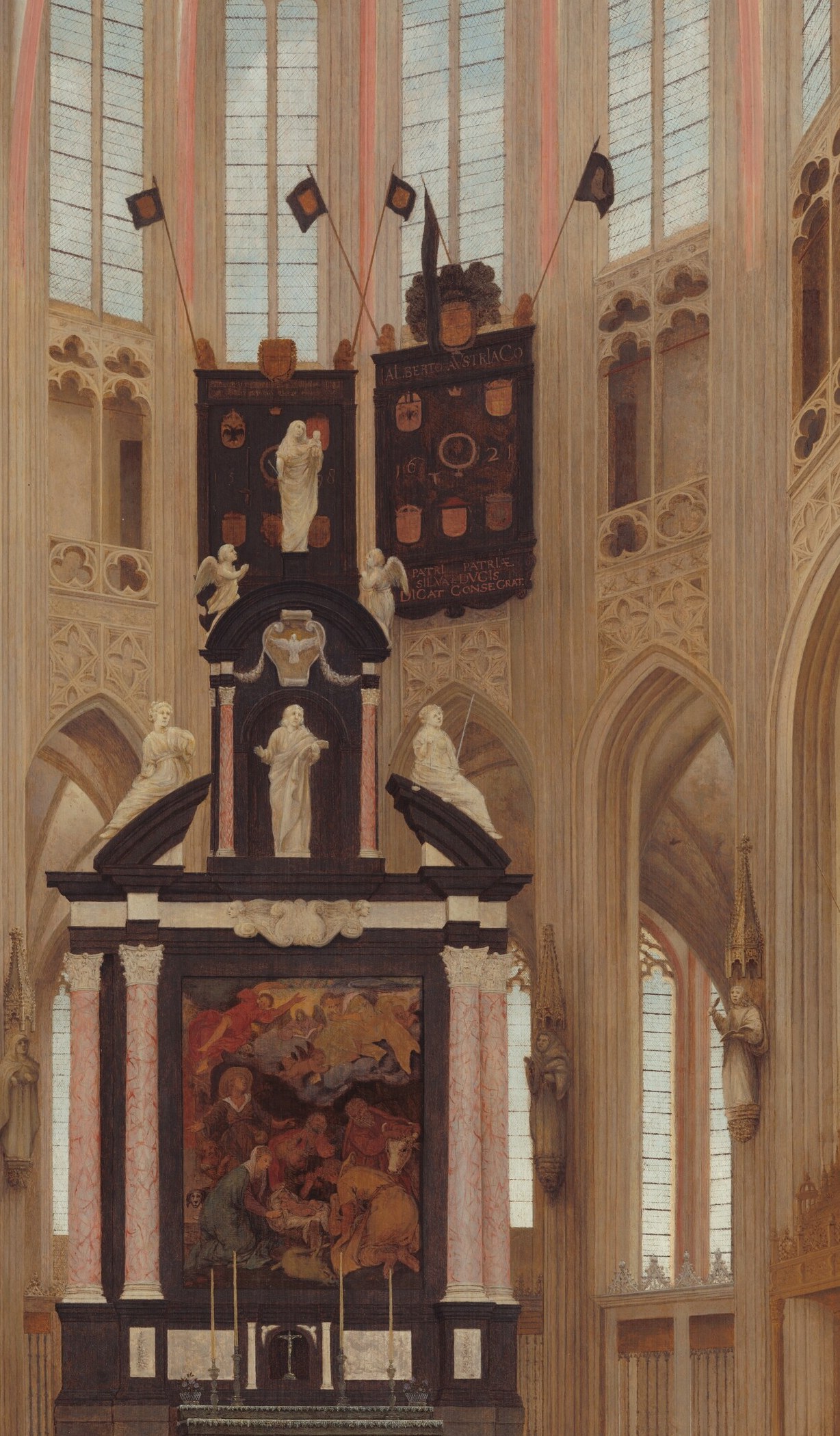 The cathedral's history is written on this altar.