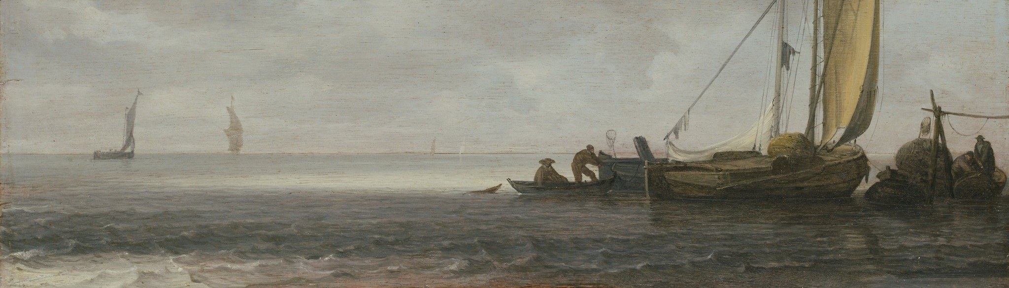 He captured the sea's subtle textures and light.