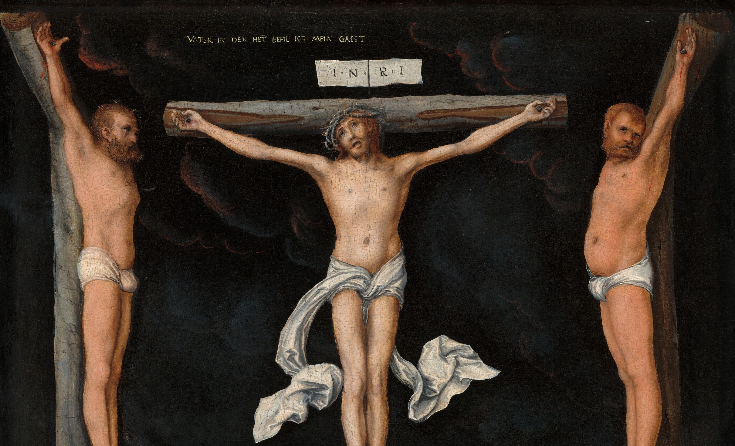 Cranach painted that sky. But he hid something in the darkness.