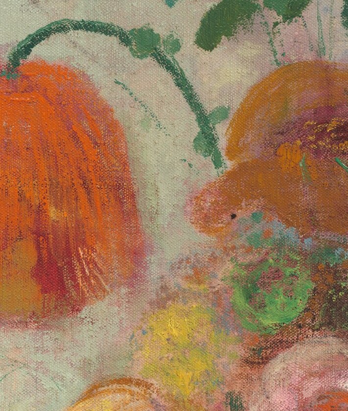 Look closely at these petals, especially the orange flower.