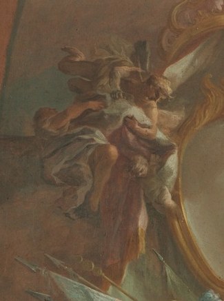 The crowned figures represent royalty.