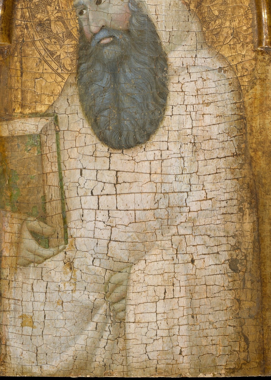 His white habit marks him as Camaldolese, a monk of strict silence.