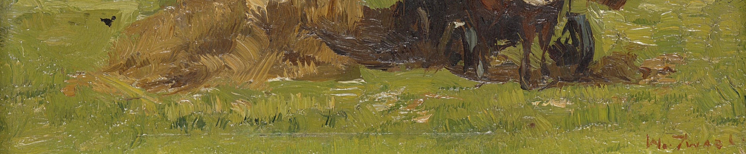 This is impasto. The paint stands up from the canvas.