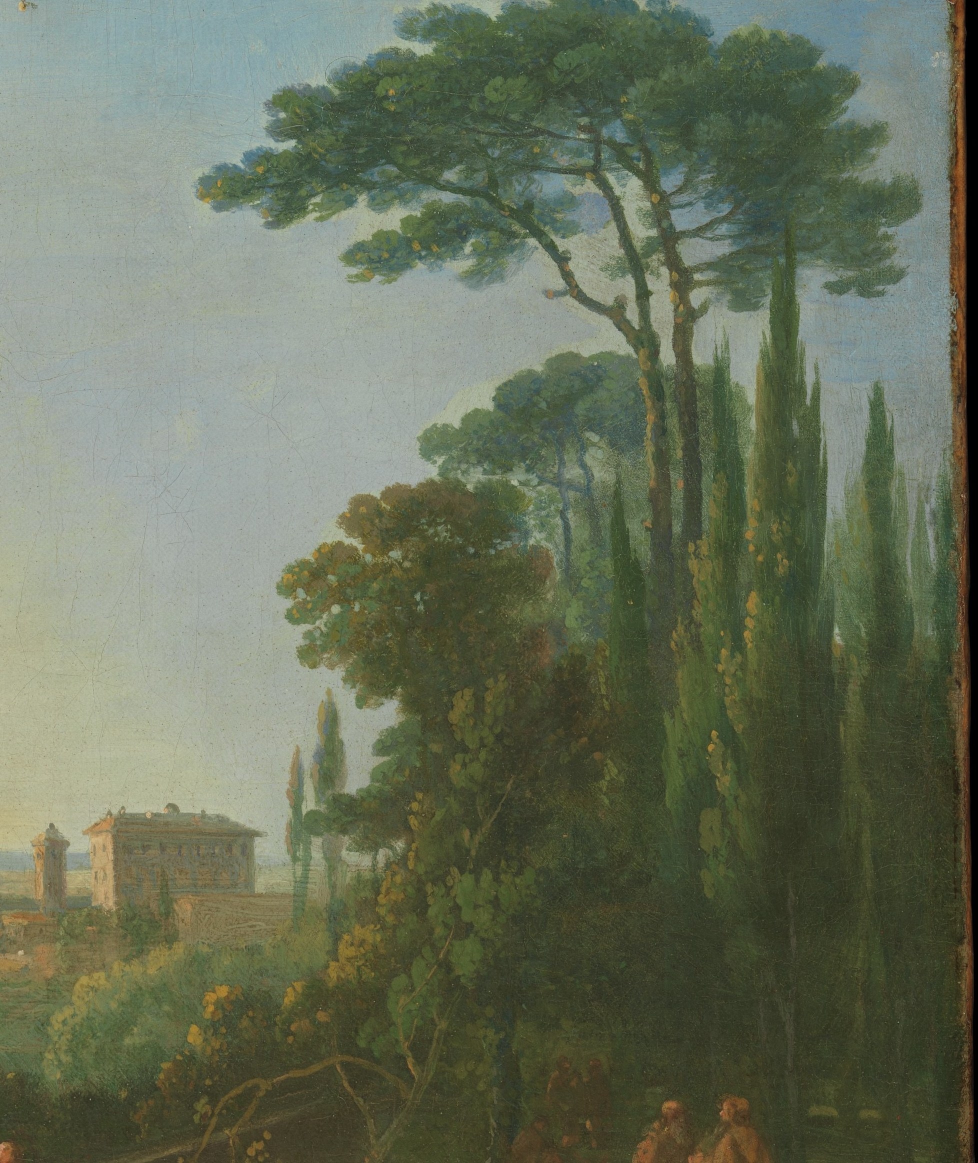 The artist, Richard Wilson, pioneered British landscape painting.