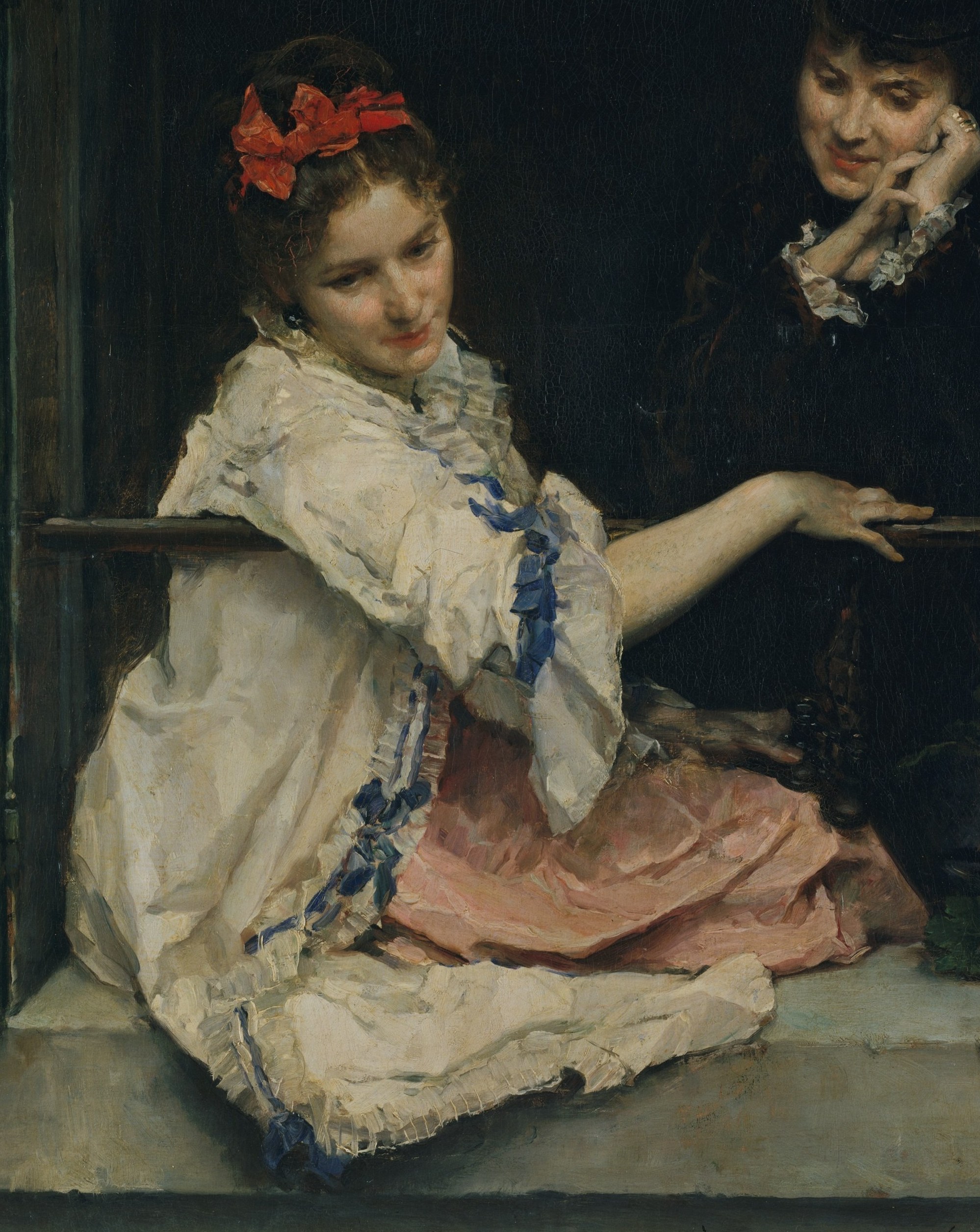 The painter was known for portraits and genre scenes.