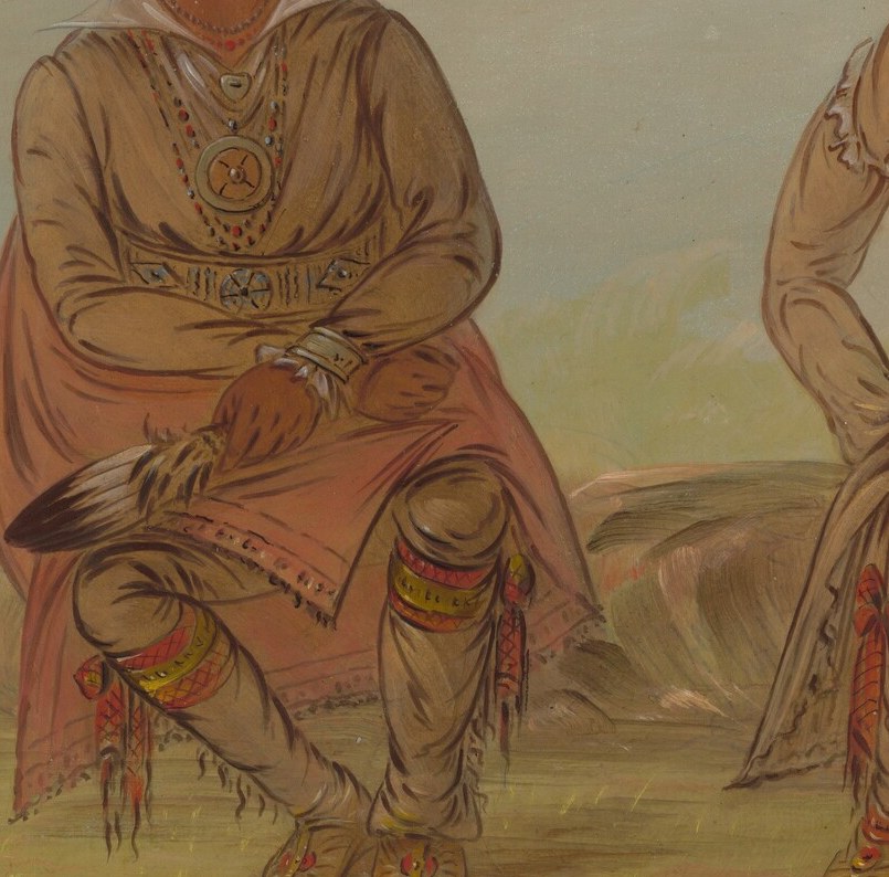 He recorded traditions through portraits, like these two Choctaw men.