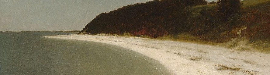 The painter recorded a shoreline about to be erased.