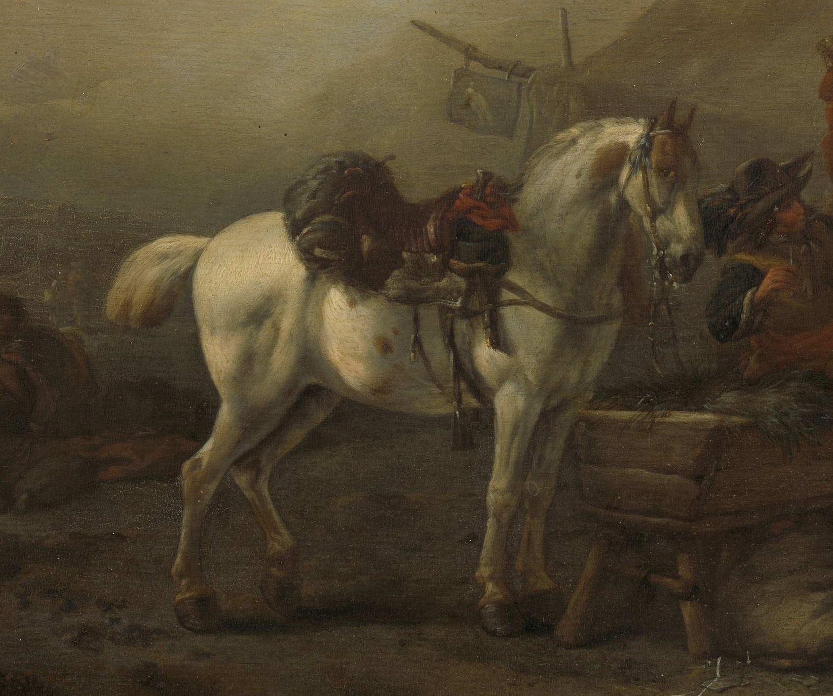 He was especially good at horses, like this magnificent white one.
